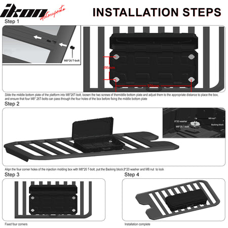 45X22X10" Universal Truck Pickup Tool Box 120L Storage Organizer Case - Black PP