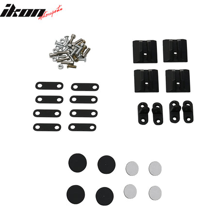 Universal 57" Inch GT Rear Trunk Spoiler Wing & LED Brake Light Gloss Black ABS