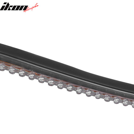 35" PU Rear Trunk Lip Spoiler Wing Tail M3 Style LED Brake Light