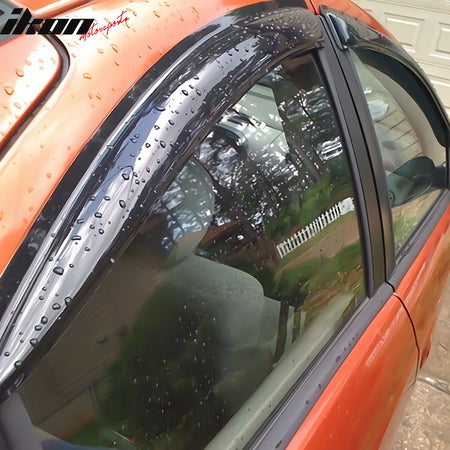 Fits 00-05 Dodge Neon Window Visors Acrylic Sun Shade Rain Guard Deflectors 4PC