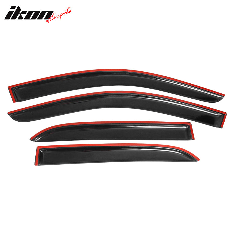 IKON MOTORSPORTS, Window Visor Compatible With 2003-2007 Honda