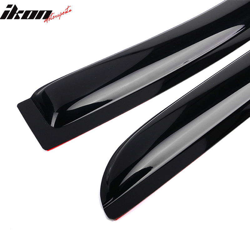 IKON MOTORSPORTS, Window Visor Compatible With 2005-2007 Honda Odyssey Vent Sun Shade Rain Guards Side Window Deflectors