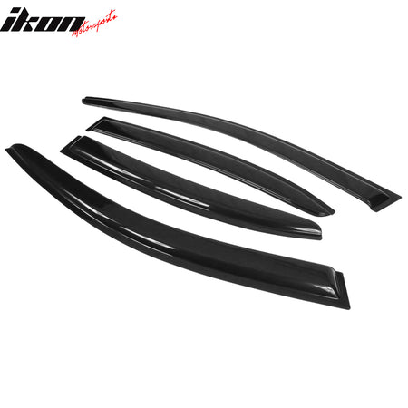 Fits 11-18 Volkswagen Jetta A6 Sedan Tape On 4PCS Window Visors Vent Rain Guard