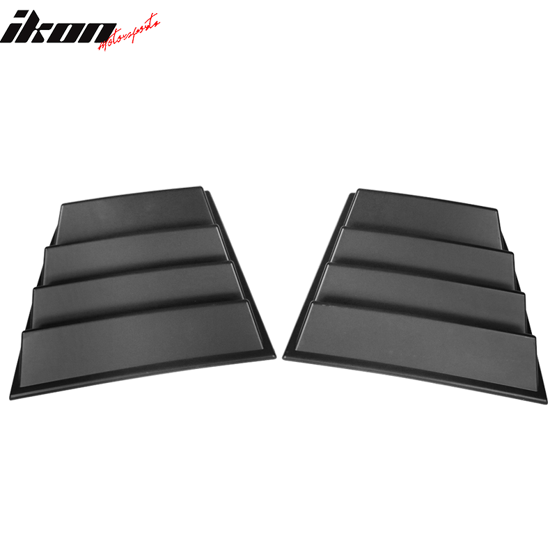 Fits 11-23 Dodge Charger V1 Style Side Window Scoop Louver Gloss Black