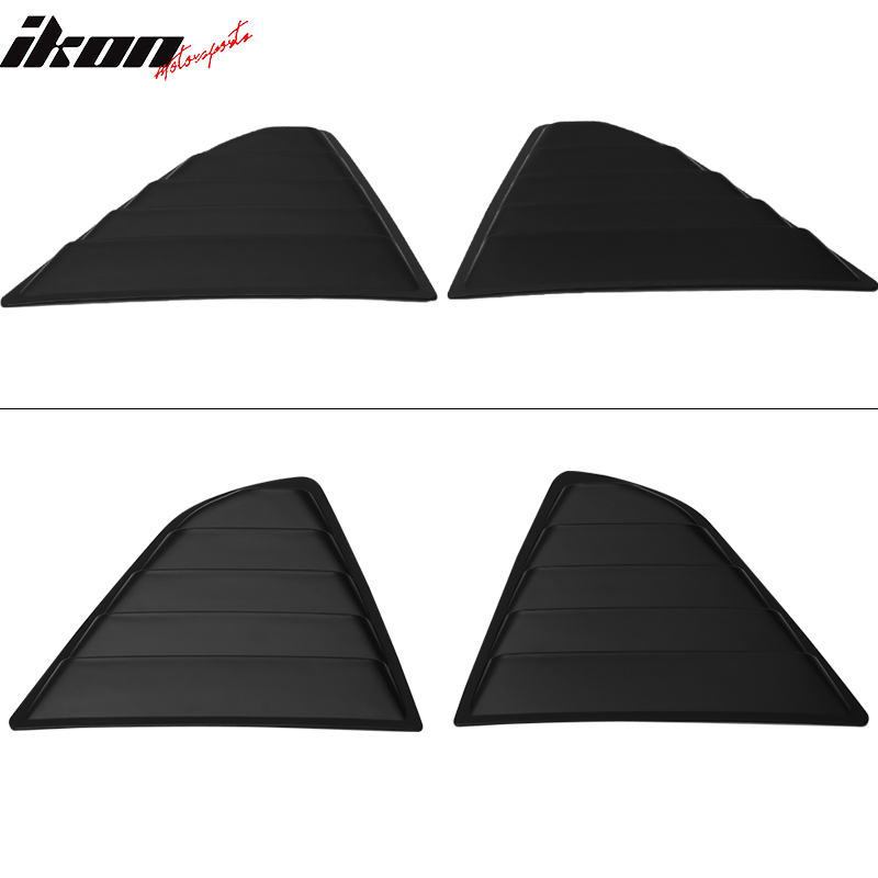 Fits 18-23 Toyota Camry Window Louvers Rear Side Vent Sun Shade Cover 2PC Set