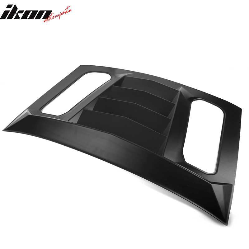 Fits 16-23 Camaro IKON V2 Window Louver Matte / Gloss Black / Carbon Fiber Print
