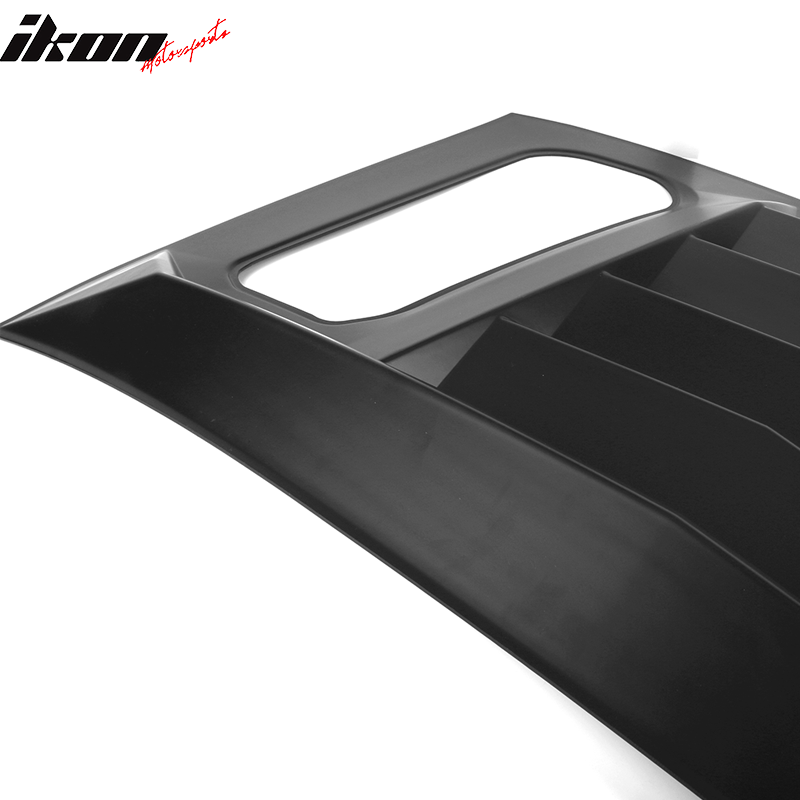 Fits 16-23 Camaro IKON V2 Window Louver Matte / Gloss Black / Carbon Fiber Print