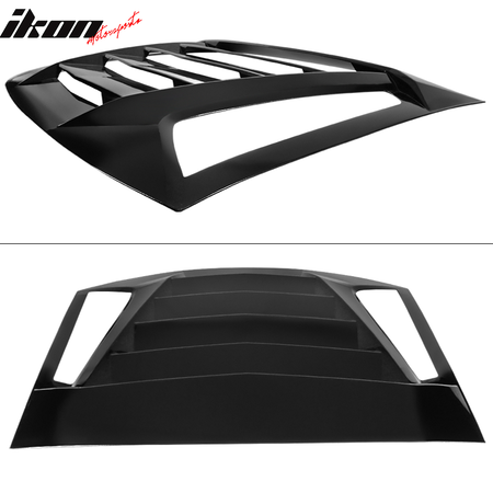 Fits 11-23 Charger IKON V2 Window Louver Matte / Gloss Black Carbon Fiber Print