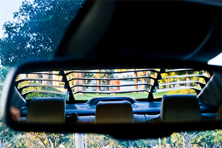 Fits 16-21 Honda Civic Sedan Rear Window Louvers Cover Sun Shade ABS