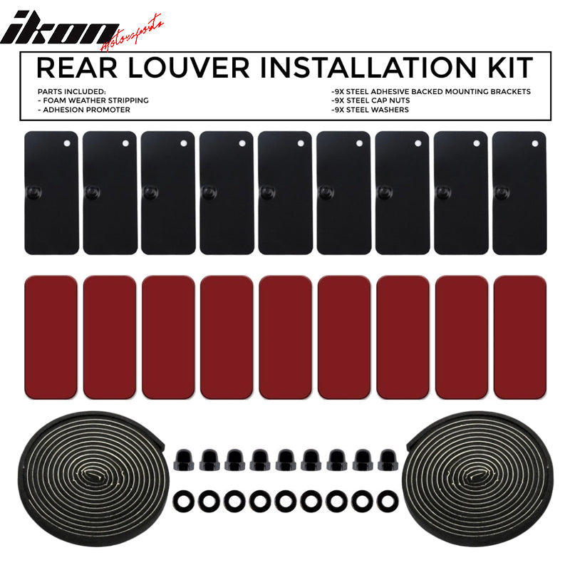 Window Louver Hardware Double Sided 3M Mounting installation Kit