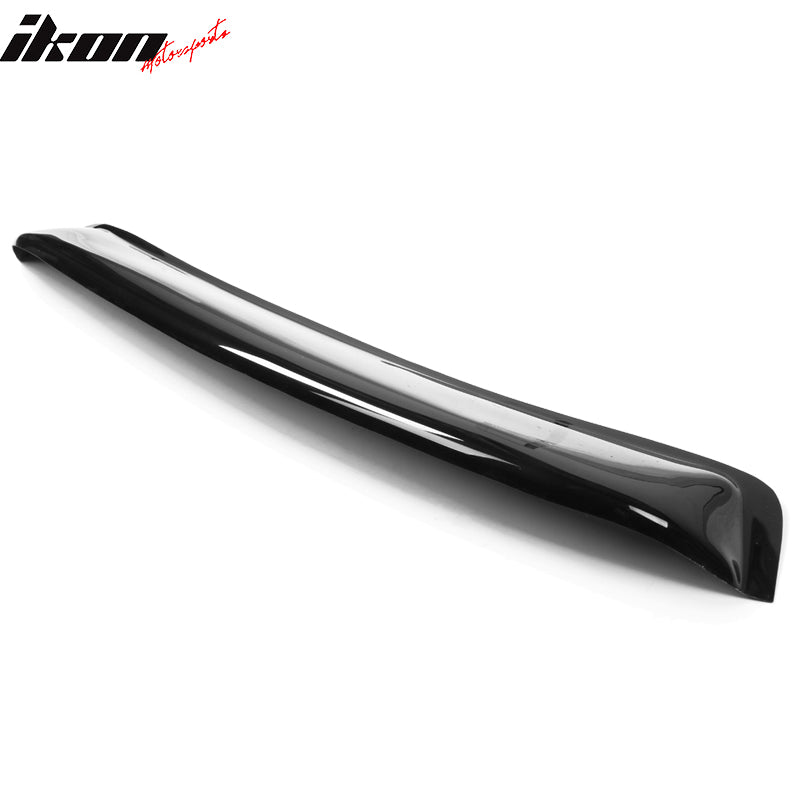 Roof Visor Compatible with 1996-2000 Honda Civic Coupe, 2004-2008 Acura Tsx, Factory Style Black Acrylic Wind Deflector Rain Guards Sunshades by IKON MOTORSPORTS, 1997 1998 1999