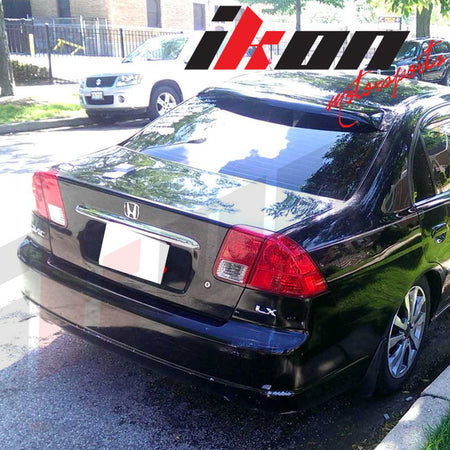 Fits 01-05 Honda Civic ES Sedan OE Style Rear Window Roof Spoiler Wing Acrylic