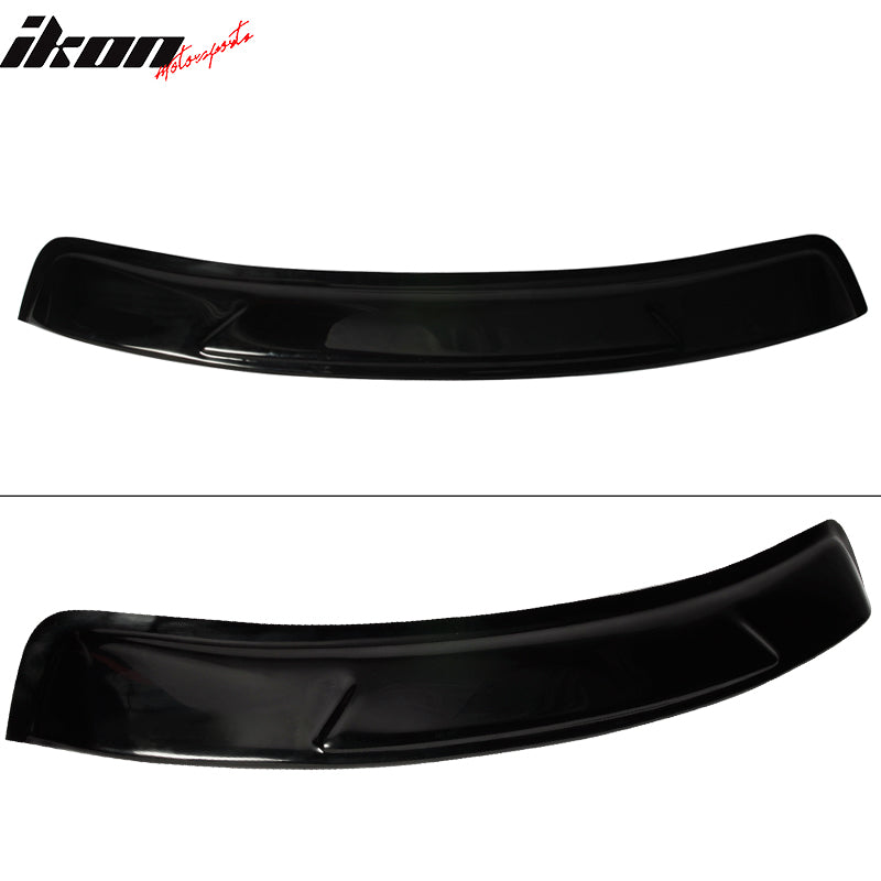 Rear Roof Window Spoiler Compatible With 1992-1996 Toyota Camry 4Dr, Factory Style Black Acrylic Wind Deflector Rain Guard Sunshades by IKON MOTORSPORTS, 1993 1994 1995