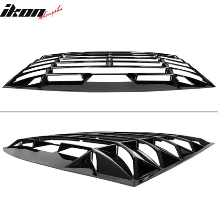 Fits 13-20 Scion FRS/Subaru BRZ/Toyota 86 IKON Style Window Louver Gloss Black